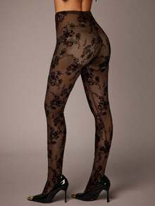Silquee Quần legging nữ cạp cao, chất liệu nhung mềm mại, kiểu dáng thời trang và gợi cảm, thích hợp cho mùa thu/đông, phù hợp cho các dịp thường ngày, hẹn hò, đi chơi, tiệc tùng, Giáng sinh và các lễ hội. - Cà phê nâu - Xem 2