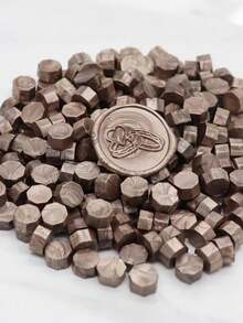 200 حبة/كيس من حبيبات الشمع المختومة بشكل ثماني الأضلاع لختم الأختام الشمعية، زخرفة يدوية للبطاقات والمظاريف، شمع لاكي مختوم للحرفة اليدوية وتغليف الهدايا وختم المظاريف والدعوات لحفلات وألبومات الصور والعودة إلى المدرسة