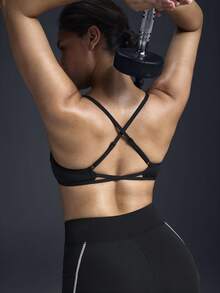 Powerista Bộ đồ thể thao nữ 2 món: Áo ngực hai dây và quần bó - màu đen - Xem 3