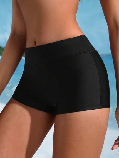 Swim SPRTY بيكيني نسائي بطبعة زهور الكاجو للشاطئ والمنتجعات، مناسب للعطلات الصيفية والمواعيد وحفلات الشاي والرحلات البحرية والشواطئ والجزر والرحلات البرية وجميع المواسم والمهرجانات الموسيقية والعطلات البوهيمية والخريف المريح، شورتات سباحة نسائية بوهيمية غربية بألوان أساسية، شورتات سباحة نسائية قصيرة سبانديكس سوداء صغيرة وجذابة