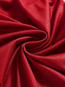 ROMWE Grunge Punk Y2K Vintage UK Flag Print Rhinestone Studded Mini Dress For Women - Red - View 4