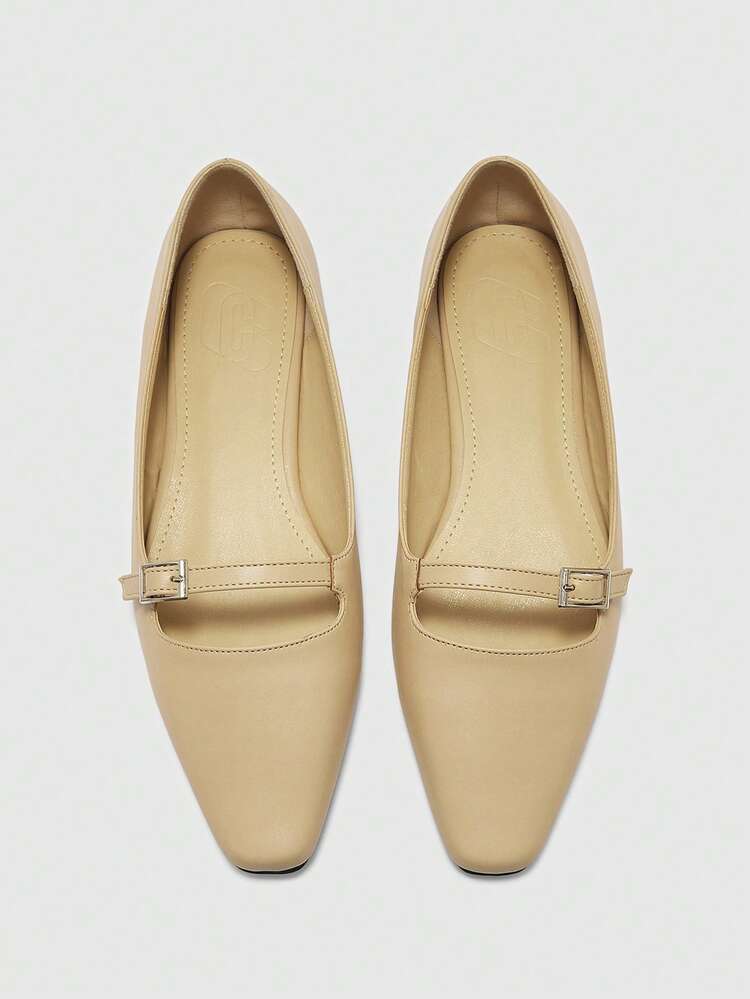 CUCCOO BIZCHIC Wygodne mokasyny retro z płaskim noskiem i miękkim podeszwą, idealne do codziennego noszenia w pracy i w biurze