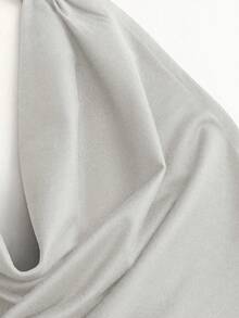 Sweetra Black Plunging Neck Backless Tie Strap Sleeveless Sexy Bodycon Mini Dress