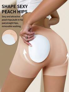 Snug Zone 1pc Women's Seamless Shaping Briefs, Cinched Waist Tummy Control Panties - Coral Pink - View 3