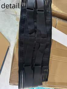1PC Đai lưng tập thể dục hỗ trợ nén đôi đàn hồi có thể điều chỉnh kích thước màu đen dành cho nam nữ tập gym tập luyện squat sâu hỗ trợ thắt lưng tập luyện cơ lưng - màu đen - Xem 5