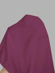 SHEIN Essnce Plus Size Women's Fashionable Casual Commuting Business Casual Young Business Professional Inner Wear 2-Piece, Black, Burgundy, Anchor Red Multi-Piece Tight Bodycon Square Neck Long-Sleeved Jumpsuit Bodysuit - Red Violet - View 12