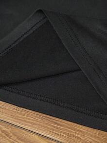 Manfinity Dauomo Men's Top,Christian Faith Unisex Tee ,Hoodie,Men's Double-Sided Printed Casual And Comfortable T-Shirt, Casual And Versatile Spring/Summer 2026 New Collection(1 PC) - Black - View 4