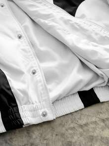 AXEPEAK 男士梭织休闲宽松长袖外套 - 白色 - 查看 6