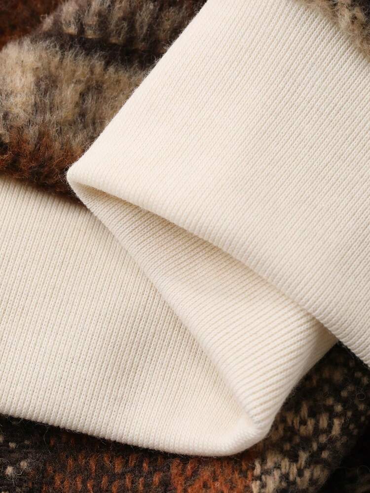 Toddler Boys' Round Neck Striped Long Sleeve Sweatshirt, Korean Style, Autumn/Winter