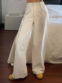 DAZY Women's Regular Mid-Rise Casual Straight Leg Jeans Y2k