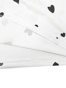 EMERY ROSE Valentine's Day Heart Print Long Sleeve T-Shirt - Multicolor - View 3