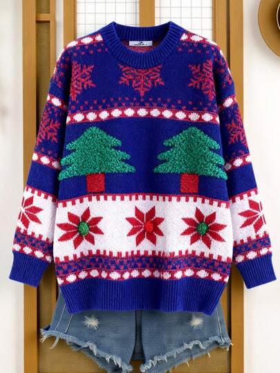 Sudaderas de Navidad con cuello redondo para mujer, con gráficos 3D, lindas sudaderas de Navidad y día festivo de invierno