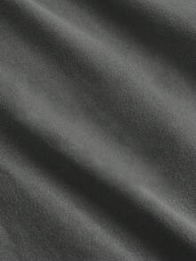 SHEIN Girlism 2 Stücke/Set Teenager Mädchen Lässiges, locker sitzendes Raglan-Ärmel Crew Neck Grafik T-Shirt & Shorts Set, leichter Strick Pullover & Kordelzug Shorts, geeignet für den Alltag, Feiertage, Outdoor-Aktivitäten - Dunkelgrau - Übersicht 8