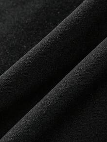 SuitURBody 黑色蕾丝拼接束腰，凸显曲线，低胸领口，1/2 罩杯，裆部按扣，可作为外套穿着，易于穿脱，简约休闲女式紧身衣，适合派对和日常穿着 - 黑色 - 查看 7