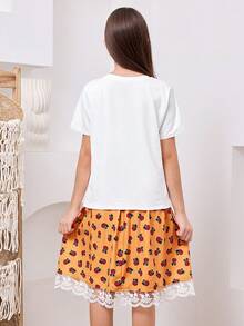Girls Cute Summer 2 Piece Set - Yellow - View 3