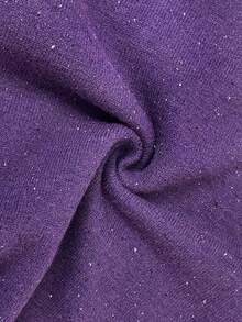 Firerie Women's Purple V Neck Drop Shoulder Sweater Casual Plain Rib-Knit Pullover Knitwear - Purple - View 8