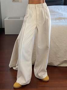 DAZY Women's Regular Mid-Rise Casual Straight Leg Jeans Y2k