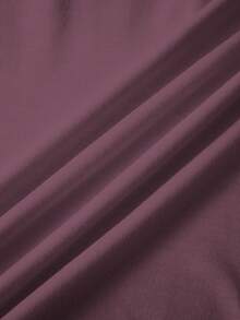 Manfinity Homme Men's Casual Letter Graphic Round Neck Long Sleeve T-Shirt, Autumn - Purple - View 6