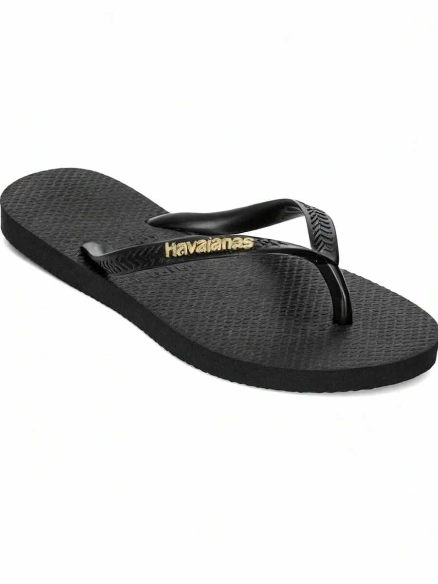 Havaianas Dép xỏ ngón nữ Slim Logo Metallic màu xám thép 4119875.1924 - màu đen - Xem 1