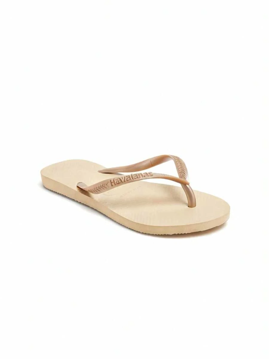 Dép quai hậu Havaianas Slim Casual, dùng cho ngày lễ và mặc hàng ngày - Vàng - Xem 1