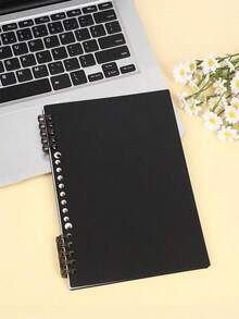 1pc Macaron B5 Loose-Leaf Notebook, Removable Coil, Comfortable To Use, High School Student A4 Stylish Notepad - Multicolor - View 10