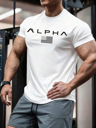 GymBeat Casual Outdoor Slim Fit Breathable Comfortable Short Sleeve Men's Sports T-Shirt