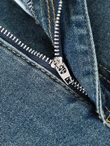 HIMARRI Jeans tiro alto mujer Pantalón mezclilla de mujer Pantalones para mujer outfit vaquero Ropa vaquera Mezclilla mujer Denim pantalones vaqueros pantalones de mujer - Azul - Ver 4