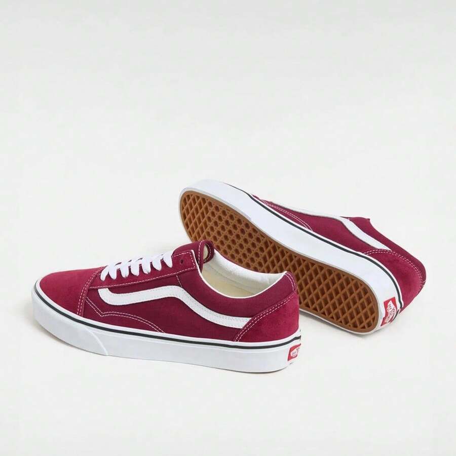 Vans Old Skool 男女通用运动鞋 VN000D0AZCF1 - 玫瑰紅 - 查看 1