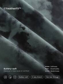 GLOWMODE FeatherFit™ U Back Cropped Active Tank Top Low Impact Yoga Daily  Spring Summer - Dark Green - View 5