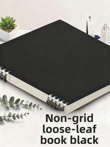 1pc Macaron B5 Loose-Leaf Notebook, Removable Coil, Comfortable To Use, High School Student A4 Stylish Notepad - Multicolor - View 19