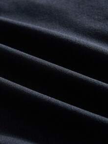 AXEPEAK Multi-Size Patchwork Round Neck Men's T-Shirt - Black - View 5