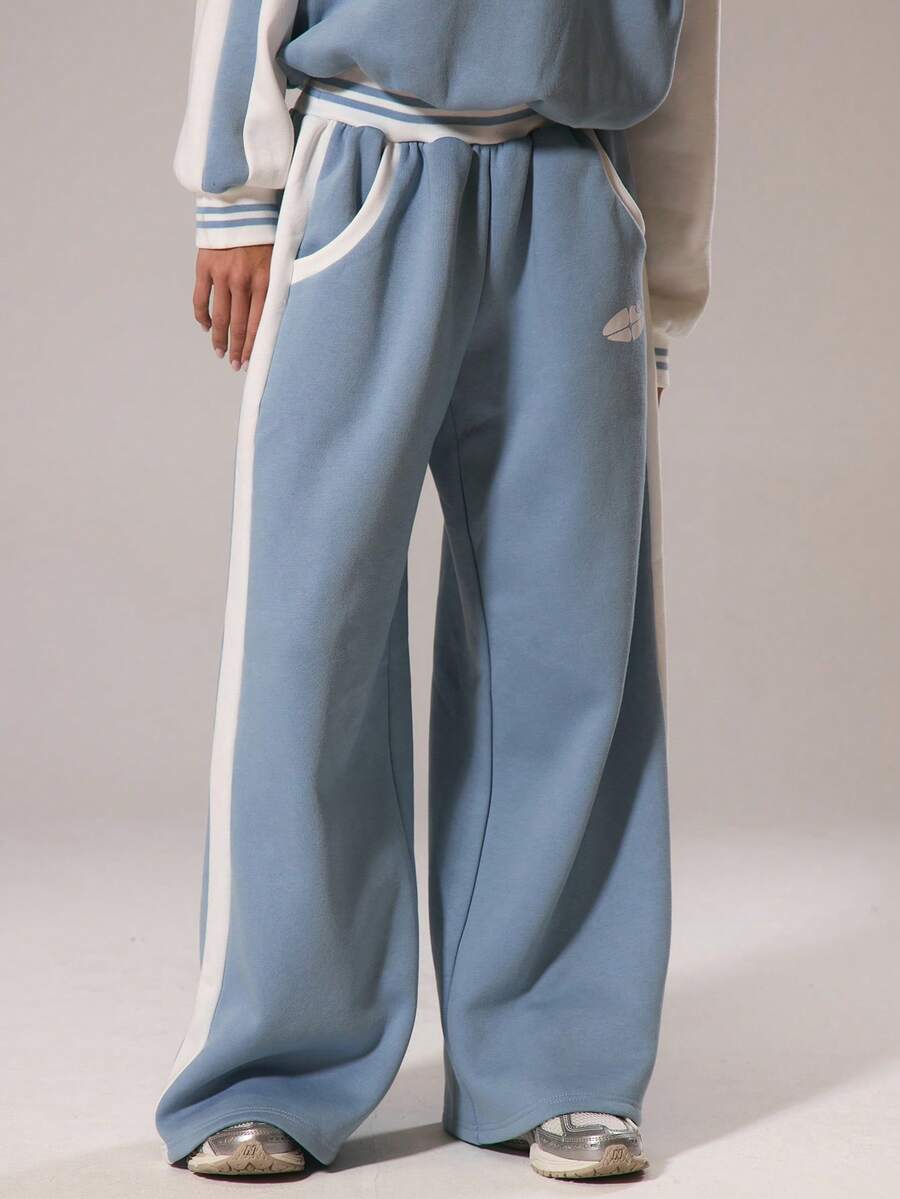 Musera Sport Quần jogger ống rộng phối màu tương phản thể thao Padel, trang phục thể thao mùa đông năng động, tập gym, khám phá mùa hè - Nhiều màu - Xem 1