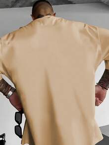 Manfinity Dauomo Plus Size Men's Cartoon Print Round Neck Short Sleeve Casual Versatile T-Shirt