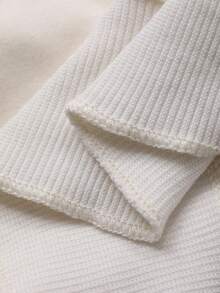 DAZY 女婴休闲兔子印花荷叶边卫衣，秋季