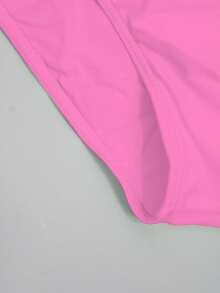 ZELFYO Men's Solid Color Breathable Summer Beach Swim Trunks - Pink - View 8