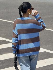 Muchica Áo len chui đầu màu tương phản thường ngày dành cho nữ - Nhiều màu - Xem 2