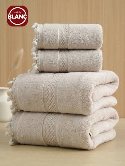 8/3/1件装纯色缎边100%纯棉毛巾/浴巾，纯棉吸水柔软面巾/浴巾，适用于浴室、酒店、健身房、旅行、礼品、沙龙、运动、户外、海滩、学校、返校季、旅行配件、家居用品、毛巾、护肤