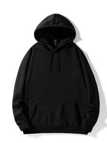 Hombre003-1 Sudadera Con Capucha De Cuello Redondo Para Hombre Con Estampado De Anti Social Club Sad Boyz Bolsillo Canguro Y Cordón, Manga Larga, Suelta Y Casual, Ideal Para Regalar Como Ropa De Hombre Frente y Espalda(Modelo Ligero Primavera-Otoño. Elige talla superior.) - Negro 13 - Ver 2