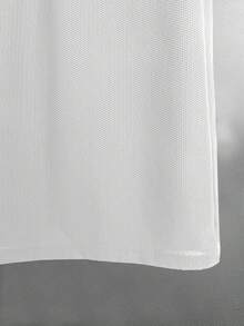 Manfinity Homme Men's Casual Solid Color Button-Up Polo Shirt - White - View 5
