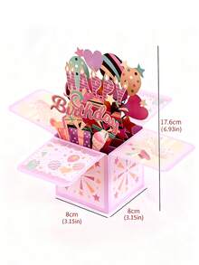 1 bộ Thiệp chúc mừng sinh nhật, Hộp quà sinh nhật bất ngờ 3D kèm thiệp và phong bì, Trang trí tiệc sinh nhật, Quà tặng sinh nhật cho bố mẹ bạn bè, Đồ dùng sự kiện kỷ niệm sinh nhật, Đồ trang trí thủ công DIY, Quà tặng tiệc - Sinh nhật - Xem 6