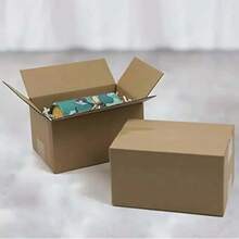 Small Item Shipping Boxes, 5.7x3.3x4.1inches, Single Wall, 32Lb/Sq Inch, Brown Corrugated Cardboard Mailer Box With Lids For Mailing Packaging, Gift Boxes For Wrapping Presents - Brown - View 6