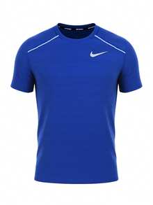Nike Miler Men's T-Shirts Blue - Royal Blue - View 1