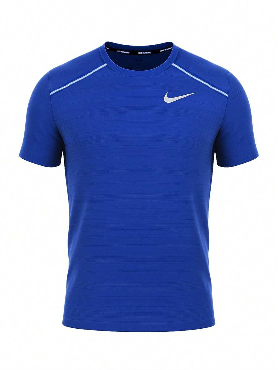 Nike Miler Men's T-Shirts Blue - Royal Blue - View 1