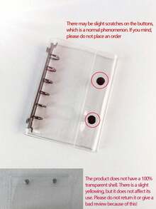 A7 Transparent Portable File Folder With Double Snap Design, Can Store Beautiful Photos, Can Be Used As Photo Album, Money Saving, Stationery, Notebook, Sticker Book, Office Supplies, School Supplies, Back To School - Multicolor - View 31