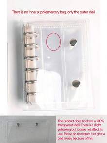 A7 Transparent Portable File Folder With Double Snap Design, Can Store Beautiful Photos, Can Be Used As Photo Album, Money Saving, Stationery, Notebook, Sticker Book, Office Supplies, School Supplies, Back To School - Multicolor - View 33