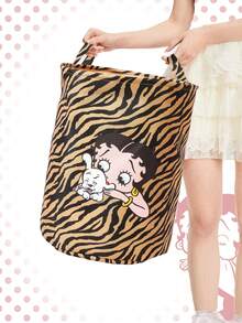 Betty Boop | ROMWE Storage And Organizer Bins - Rust Brown - View 6