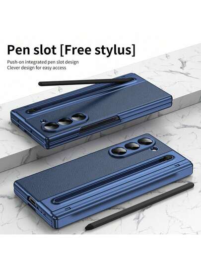 Phone Case Compatible With Galaxy Z Fold6 With Built-In S Pen Hinge Protection Screen Protector Ultra-Thin Shockproof Case Compatible With Samsung Z Fold 7 6 5 4