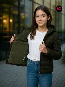 Big City Tween Girls Jackets - Green - View 2