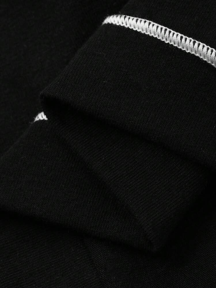 Baby Boys' Round Neck Quilted English Print Short Sleeve Top Spring Summer