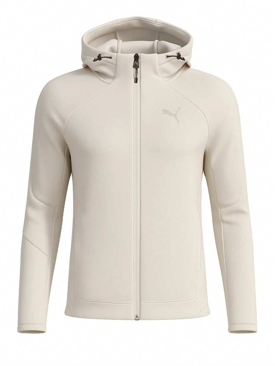 Puma Evostripe Women Full Zip Hoodie Beige - Beige - View 1